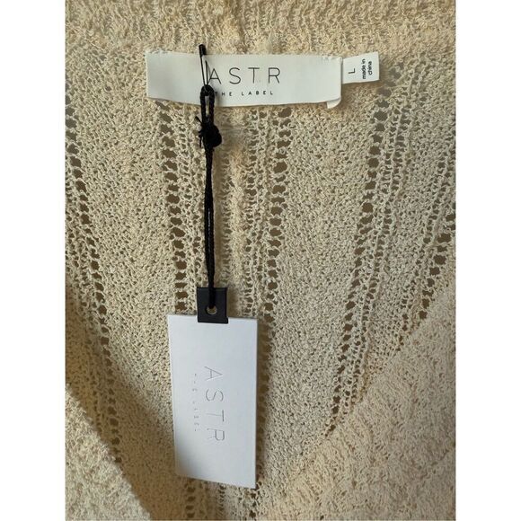 ASTR The Label Cream Knit Wrap V-neck Sweater - Picture 6 of 10